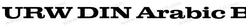URW DIN Arabic Bold字体转换